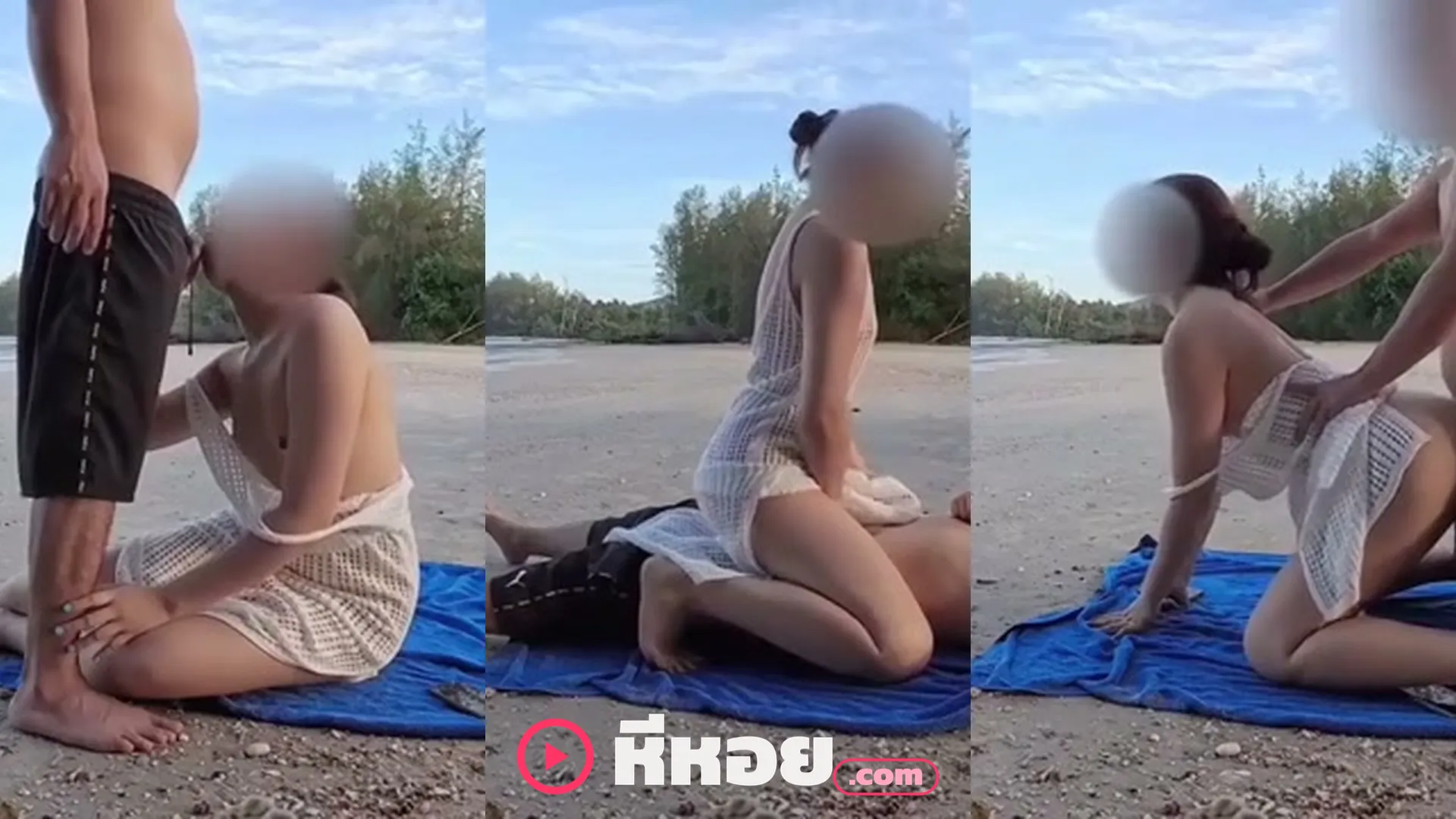 คลิปโป๊ คลิปหลุด น้องเมย์ mayyamyya สาวสวยโดนหนุ่มพามาเย็ดริมทะเล กระเด้าหีท่าหมาจนน้ำแตกกระจาย