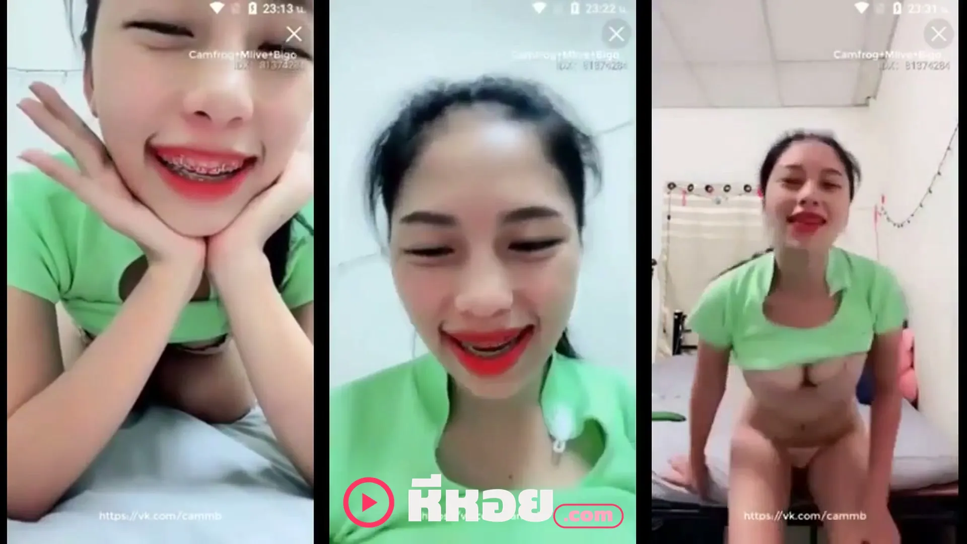 คลิปxxx Mlive สาวไทยไลฟ์สดสุดเสียวจับแตงกวาเขี่ยจิ๋มสลับก้มลงทำให้ตัวเองจนน้ำแฉะครางลั่นไลฟ์เอ็กซ์